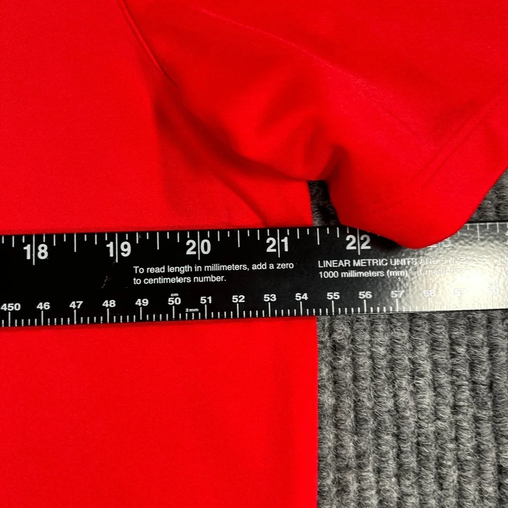 Nike Polo Shirt Mens Large Red Short Sleeve Golf Standard Fit Outdoor Casual
